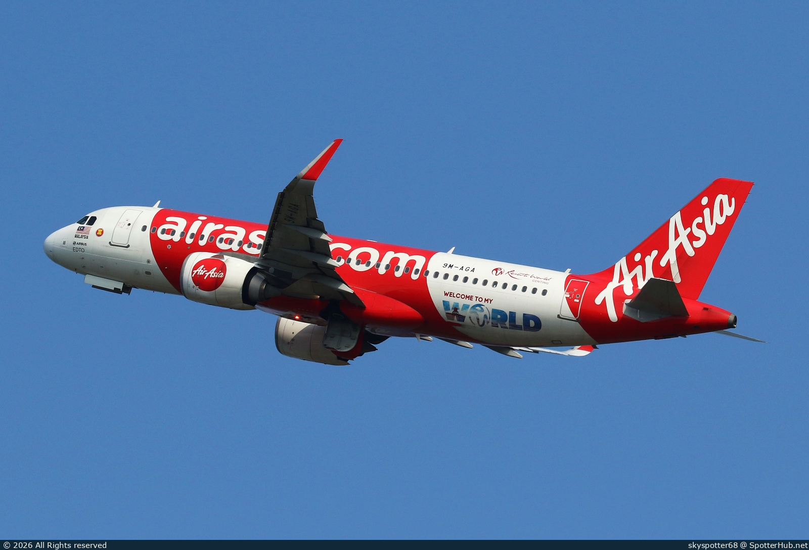 Photo of 9M-AGA - Airbus A320-251N operated by AirAsia