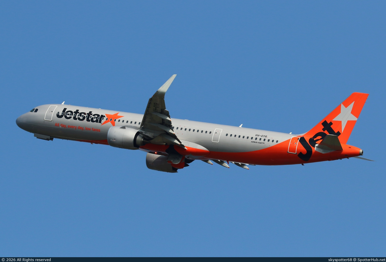 Photo of VH-OYR - Airbus A321-251NX operated by Jetstar Airways