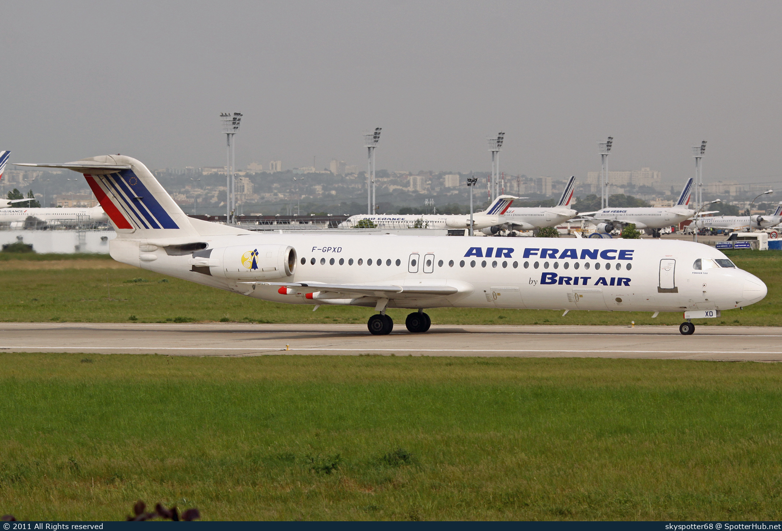 Photo of F-GPXD - Fokker 100 operated by Air France (opb Brit Air)