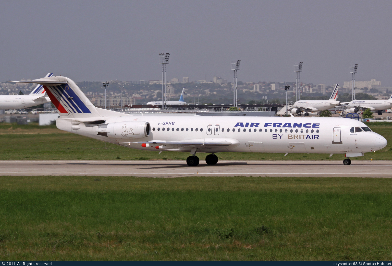 Photo of F-GPXB - Fokker 100 operated by Air France (opb Brit Air)