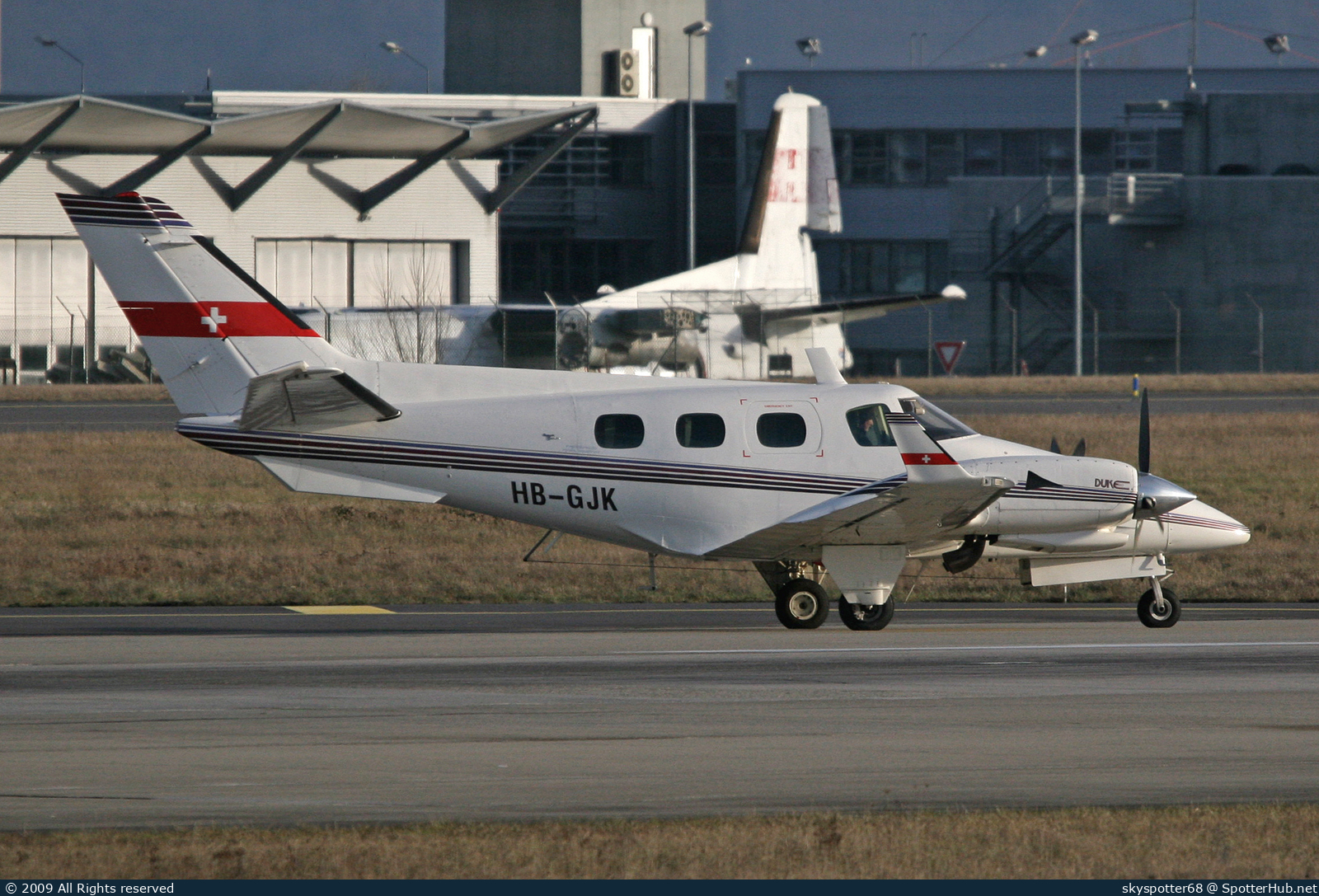 Photo of HB-GJK - Beechcraft B60 Duke operated by Private