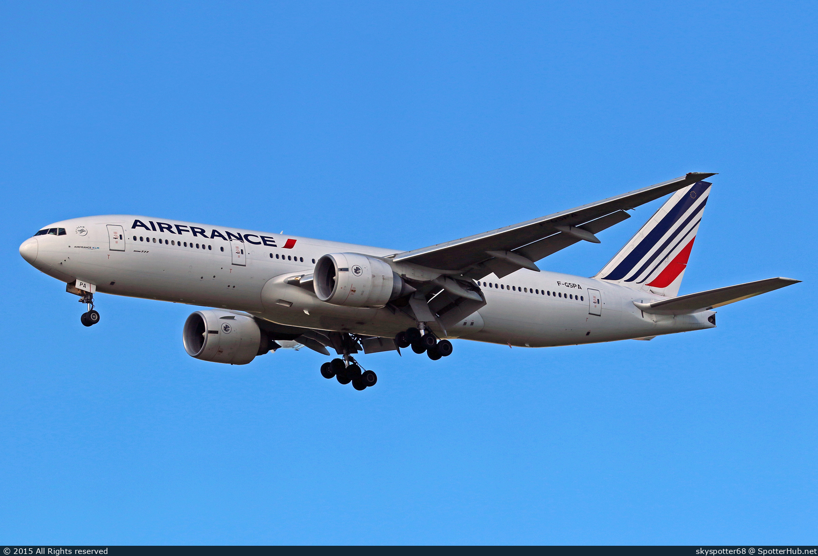 Photo of F-GSPA - Boeing 777-228(ER) operated by Air France