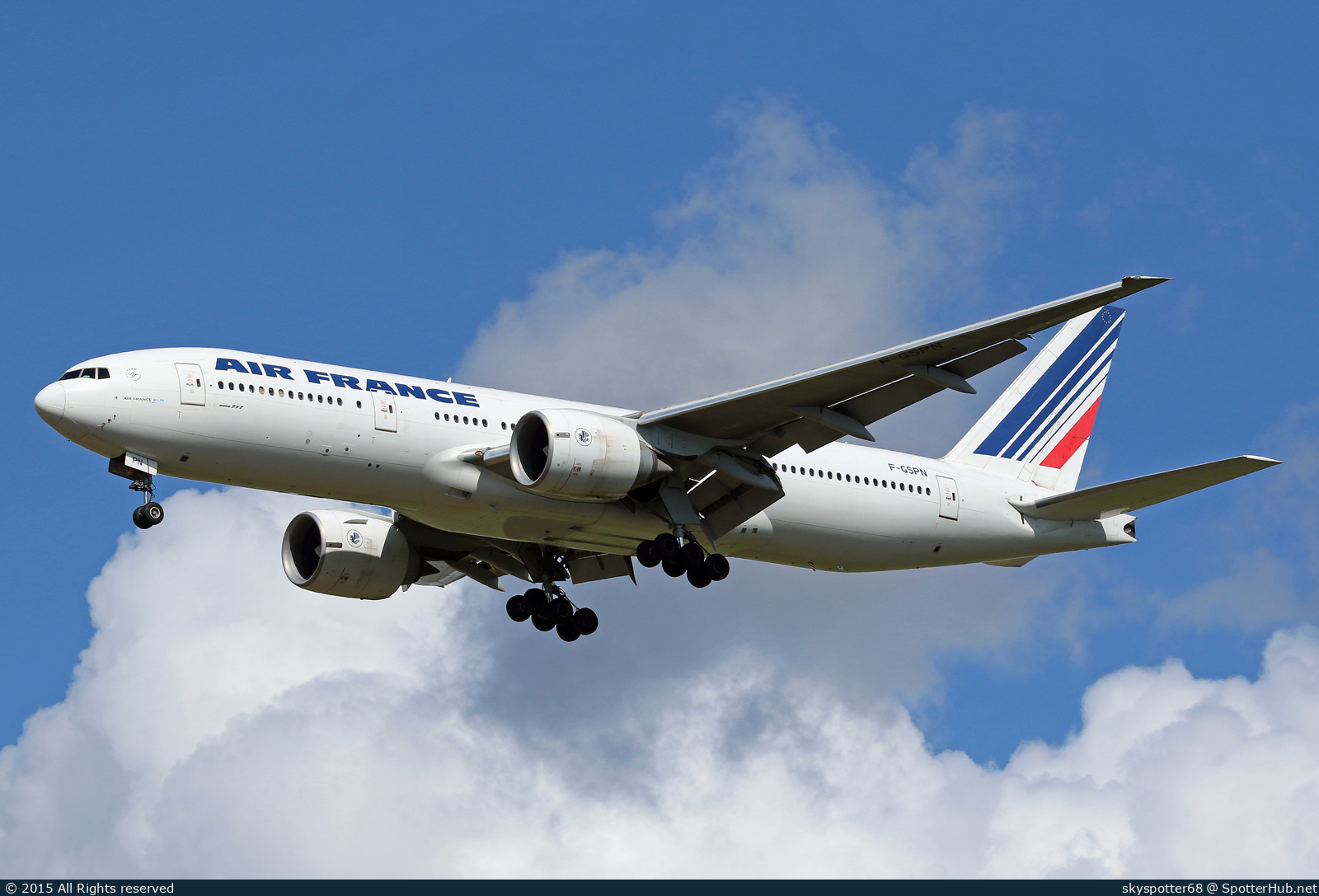 Photo of F-GSPN - Boeing 777-228(ER) operated by Air France
