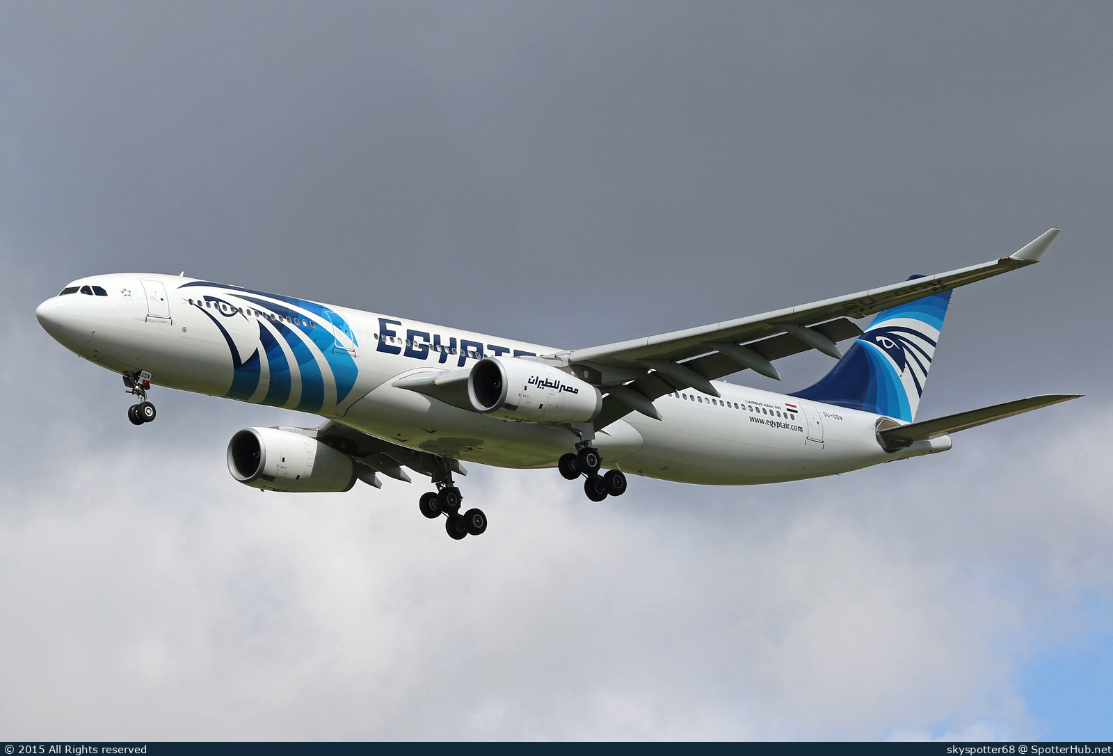 Photo of SU-GDV - Airbus A330-343 operated by Egyptair