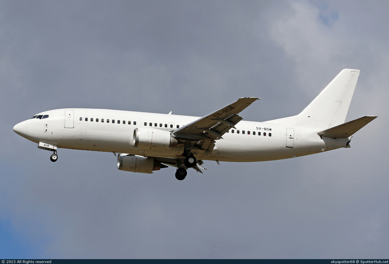 Photo of SX-BDW - Boeing 737-37Q operated by Hermes Airlines