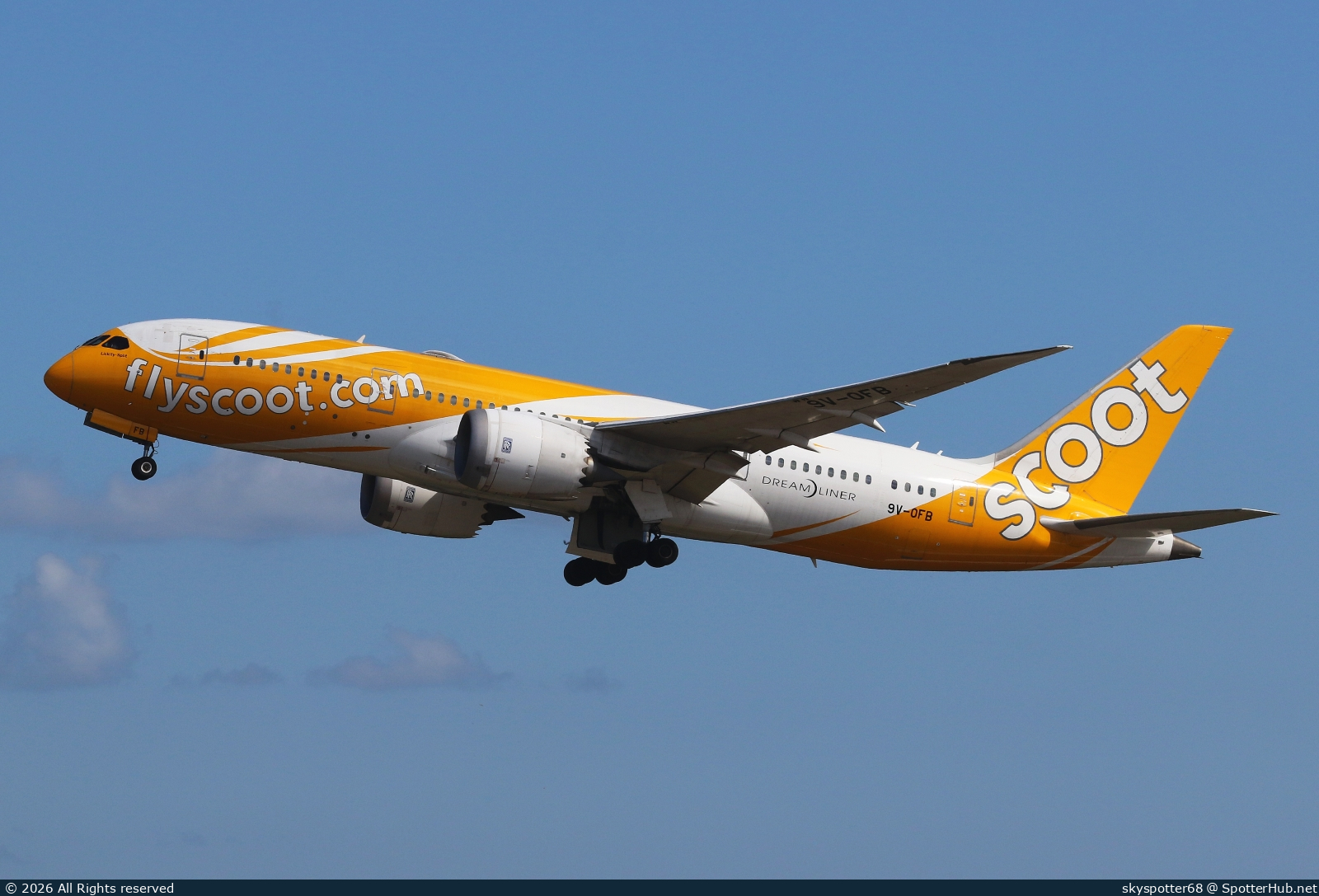 Photo of 9V-OFB - Boeing 787-8 Dreamliner operated by Scoot