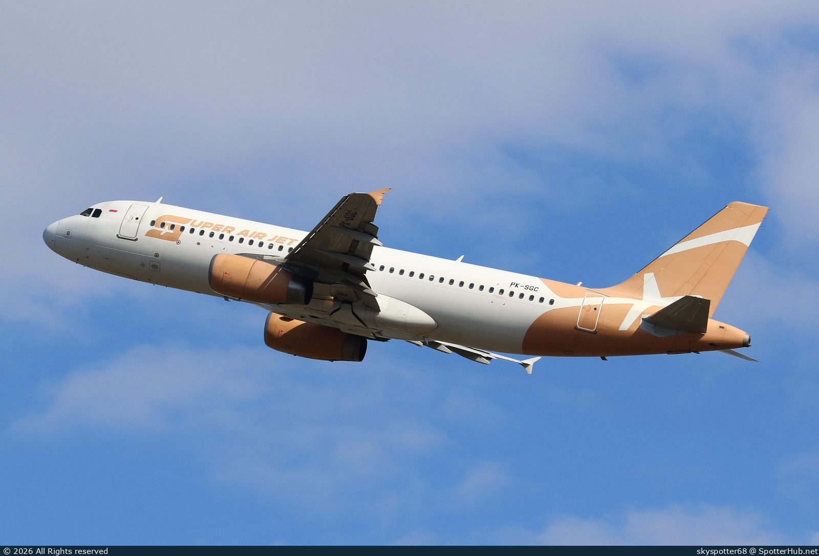 Photo of PK-SGC - Airbus A320-232 operated by Super Air Jet