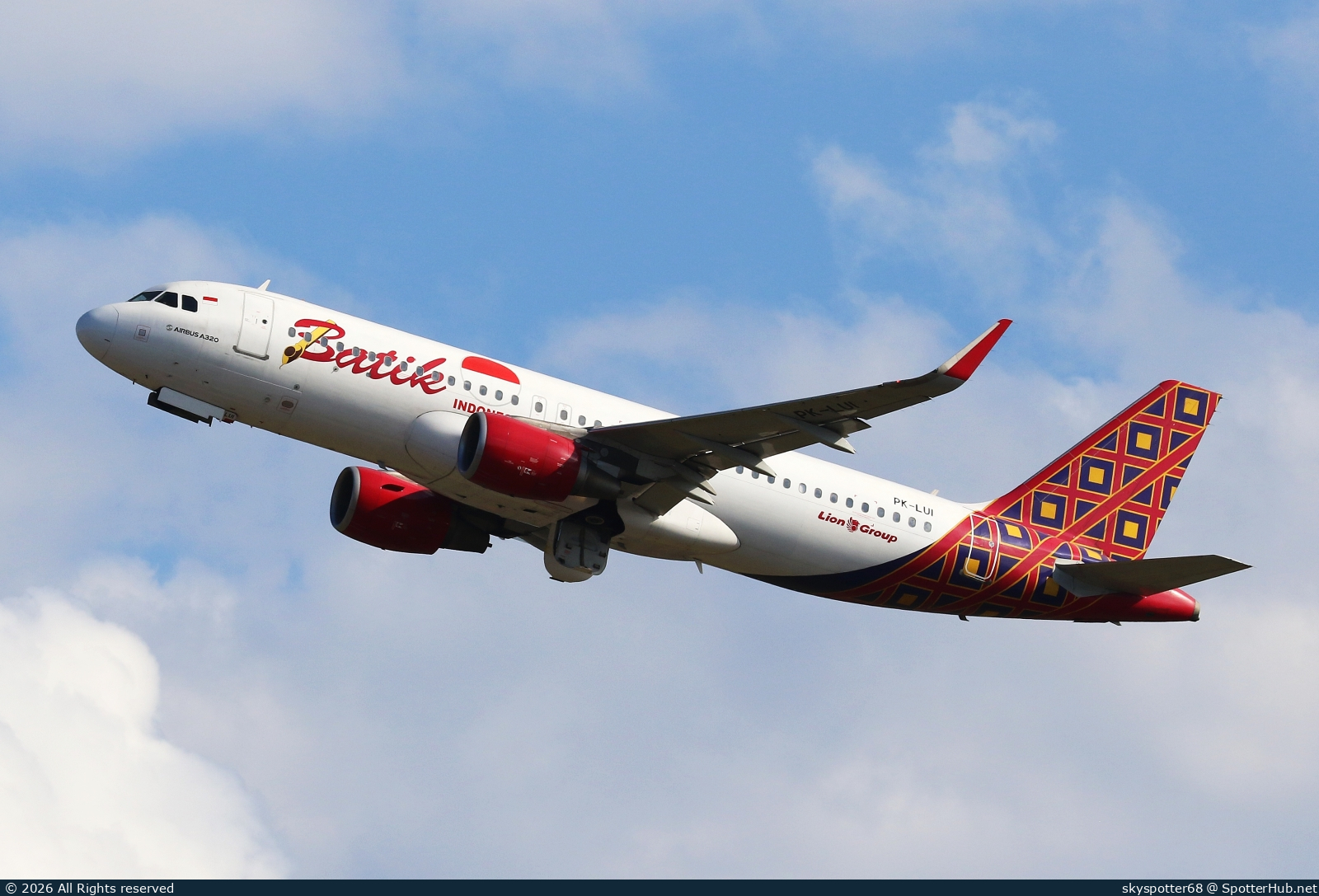 Photo of PK-LUI - Airbus A320-214 operated by Batik Air