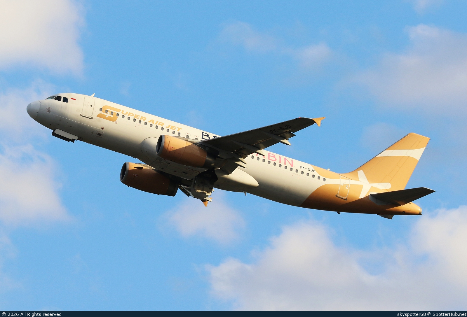 Photo of PK-SJD - Airbus A320-232 operated by Super Air Jet