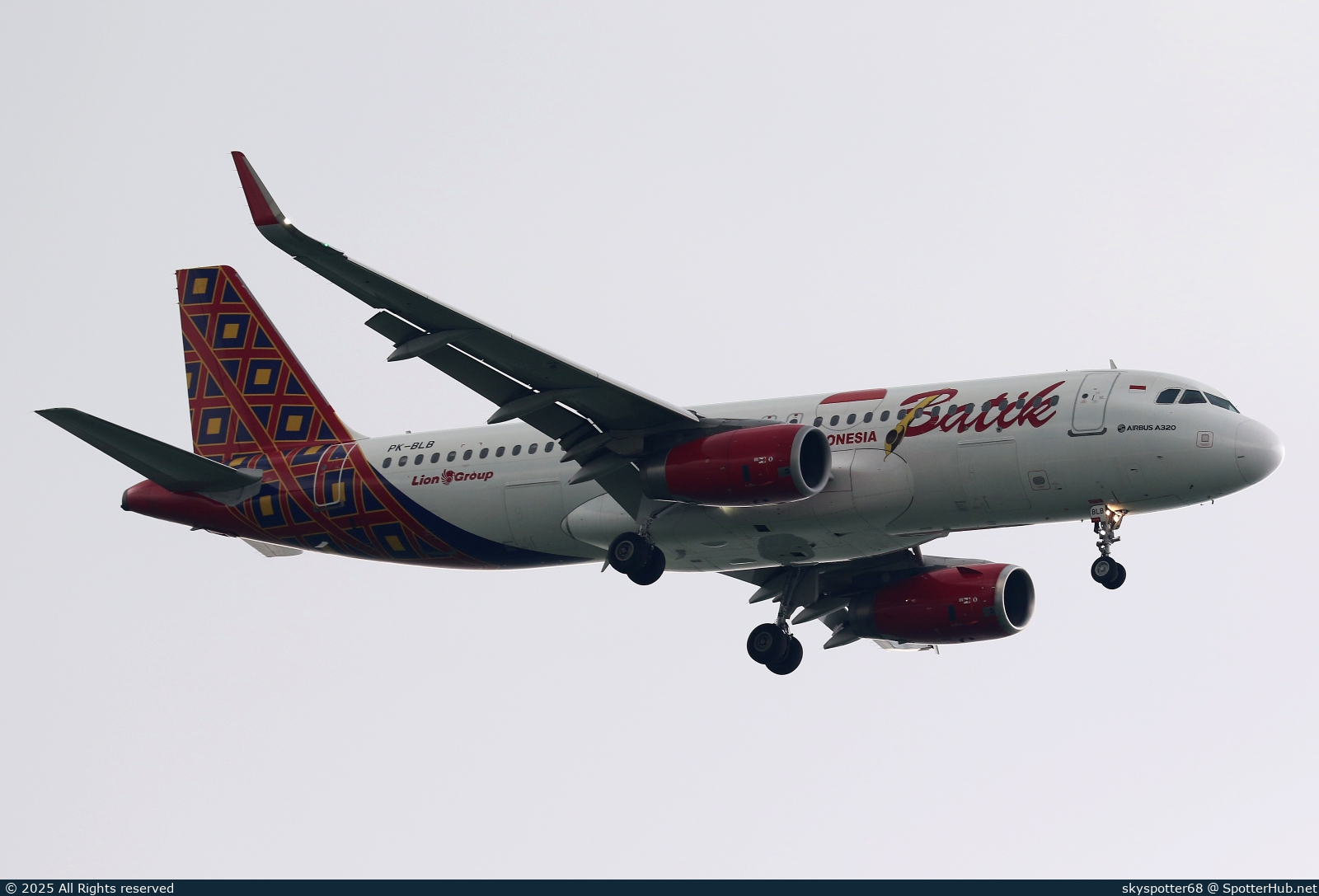 Photo of PK-BLB - Airbus A320-232 operated by Batik Air