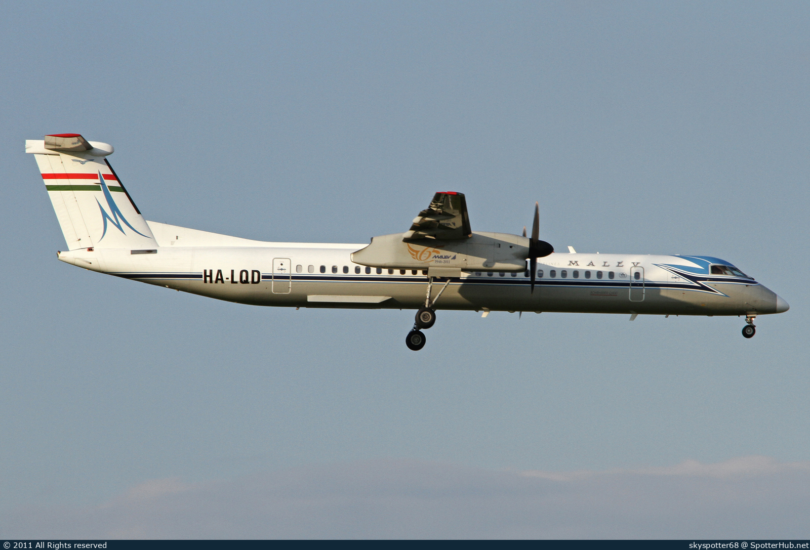 Photo of HA-LQD - Bombardier DHC-8-402 Dash 8 Q400 operated by Malév Hungarian Airlines