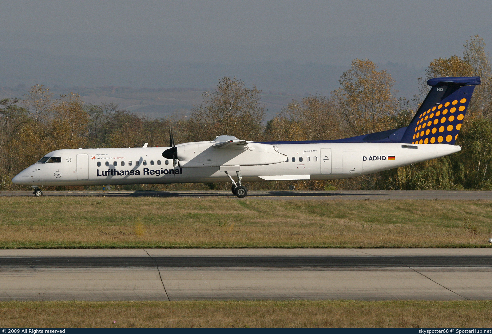 Photo of D-ADHQ - Bombardier DHC-8-402 Dash 8 Q400 operated by Lufthansa Regional (opb Augsburg Airways)