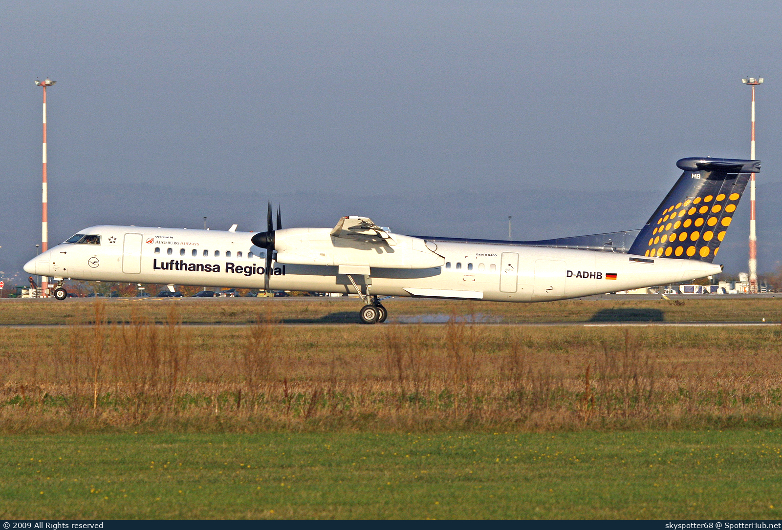 Photo of D-ADHB - Bombardier DHC-8-402 Dash 8 Q400 operated by Lufthansa Regional (opb Augsburg Airways)