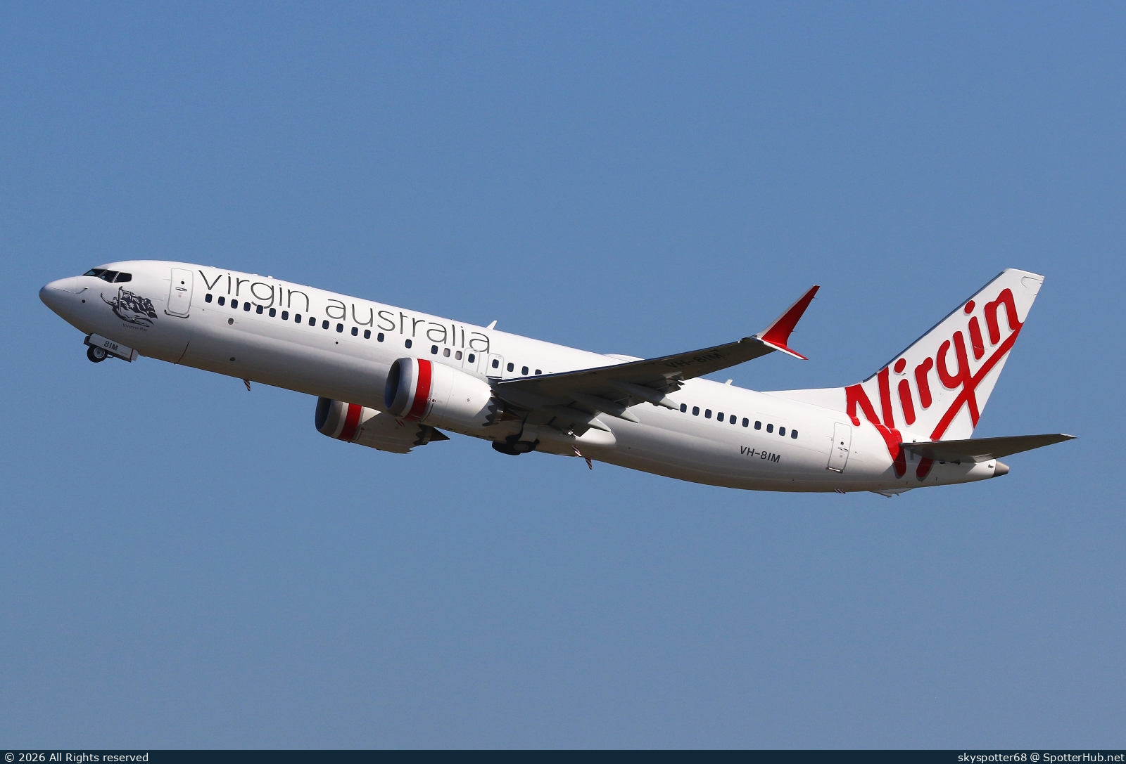 Photo of VH-8IM - Boeing 737 MAX 8 operated by Virgin Australia Airlines