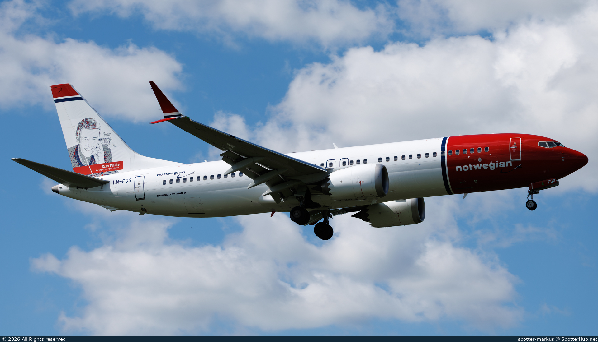 Photo of LN-FGG - Boeing 737 MAX 8 operated by Norwegian Air Shuttle