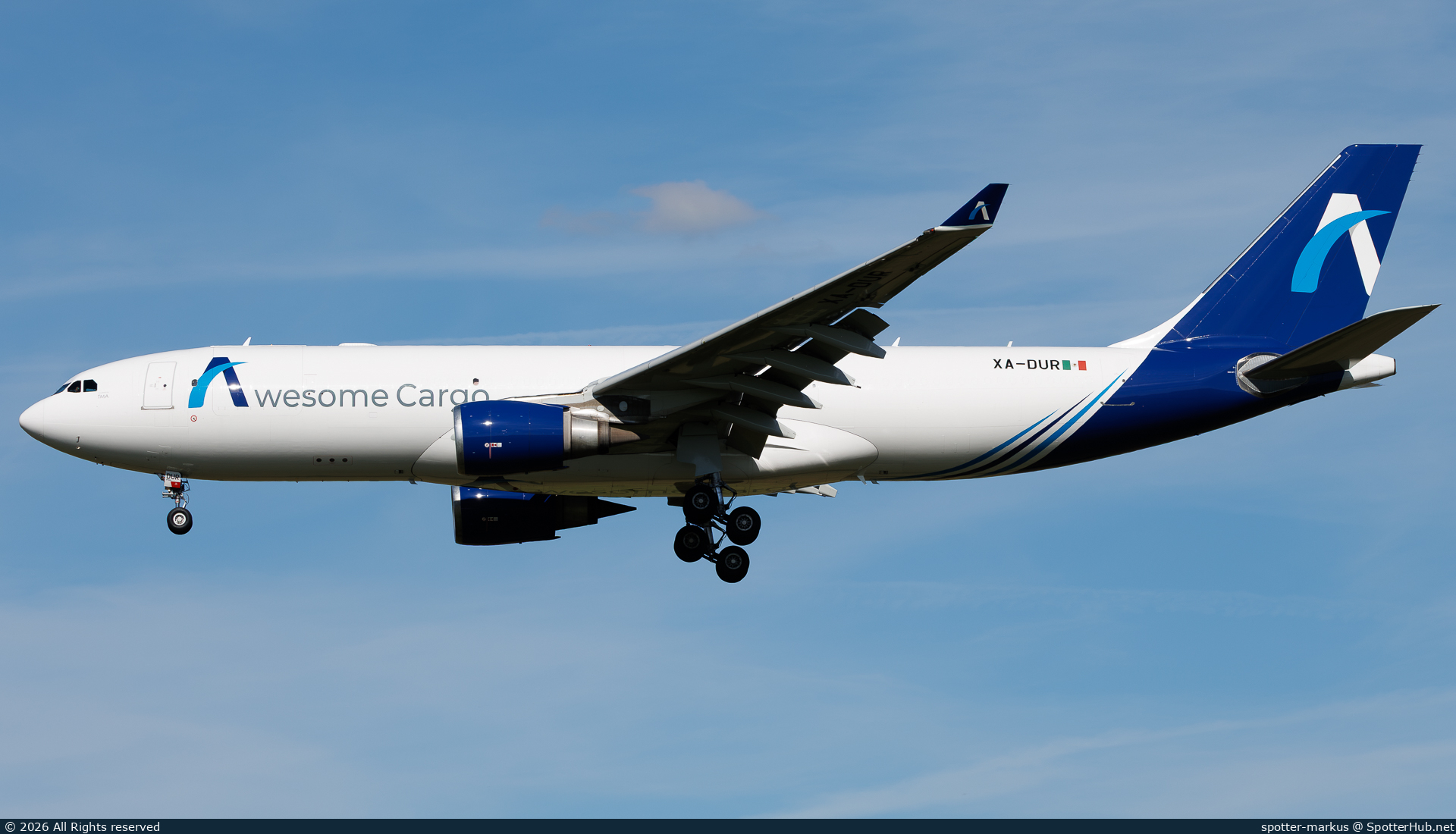 Photo of XA-DUR - Airbus A330-202 operated by Awesome Cargo