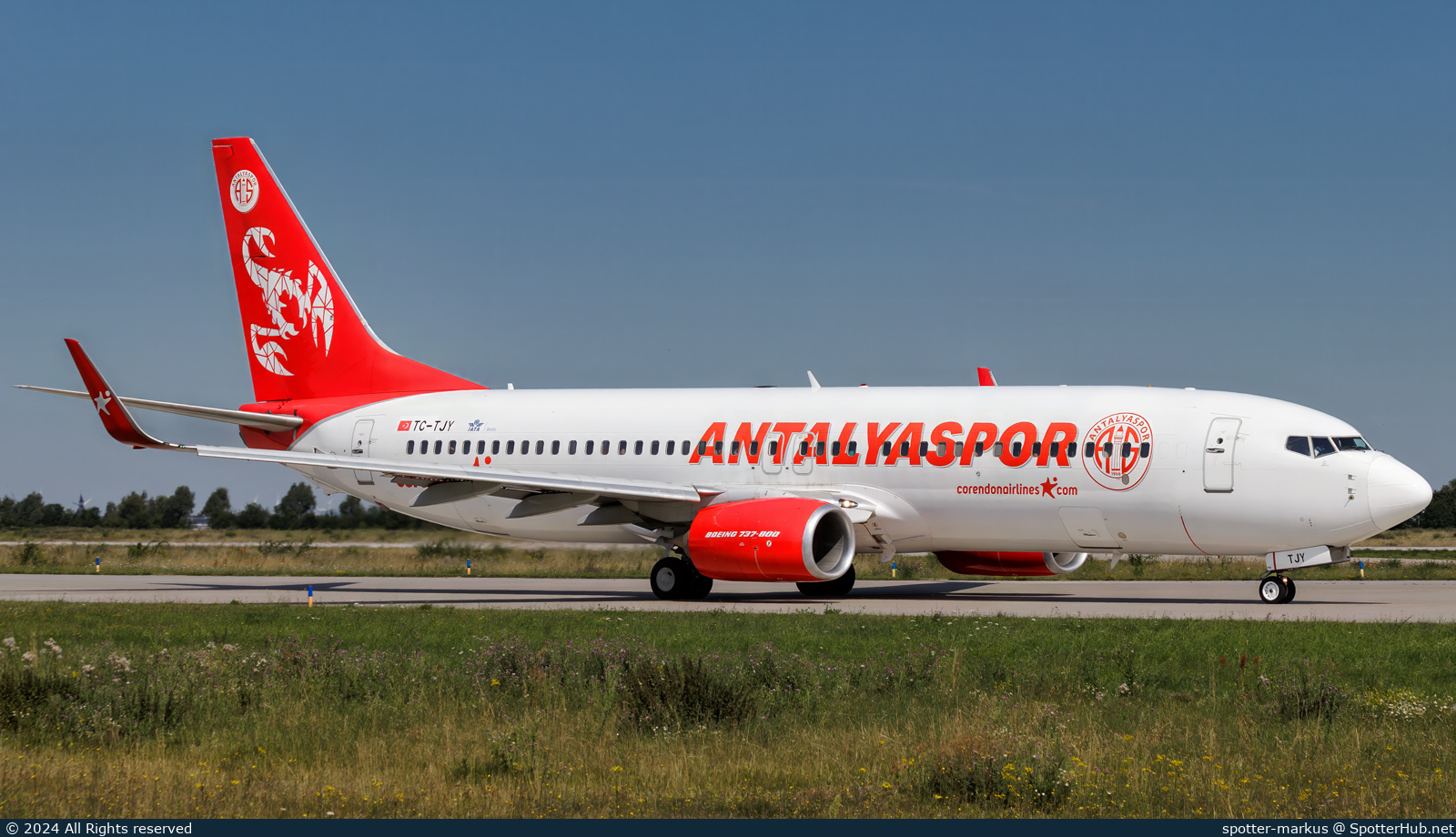 Photo of TC-TJY - Boeing 737-8AS operated by Corendon Airlines