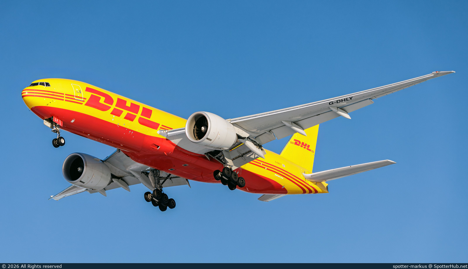 Photo of G-DHLY - Boeing 777-F operated by DHL Air