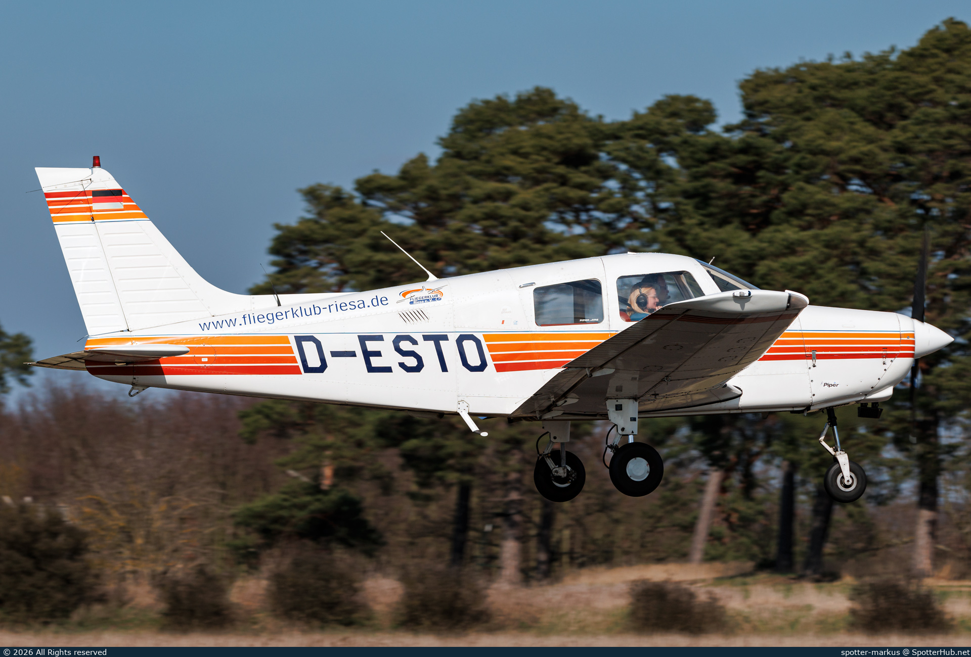 Photo of D-ESTO - Piper PA-28-161 Cadet operated by Fliegerklub Riesa