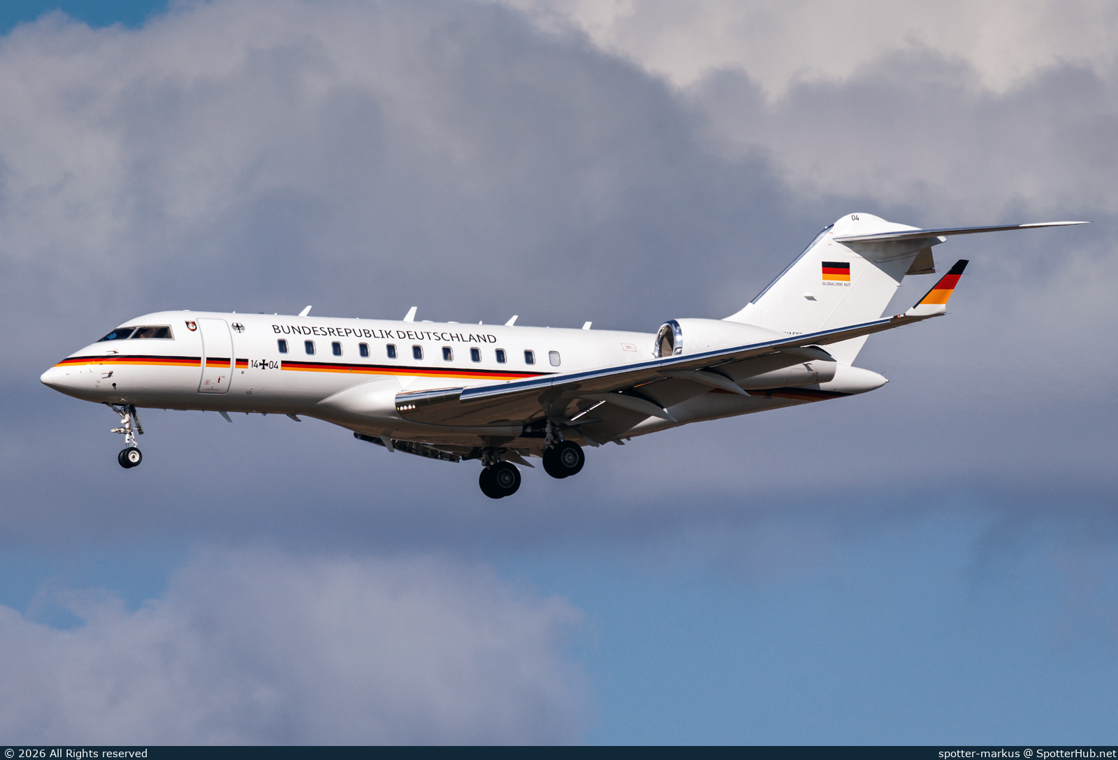 Photo of 14+04 - Bombardier Global 5000 operated by German Air Force
