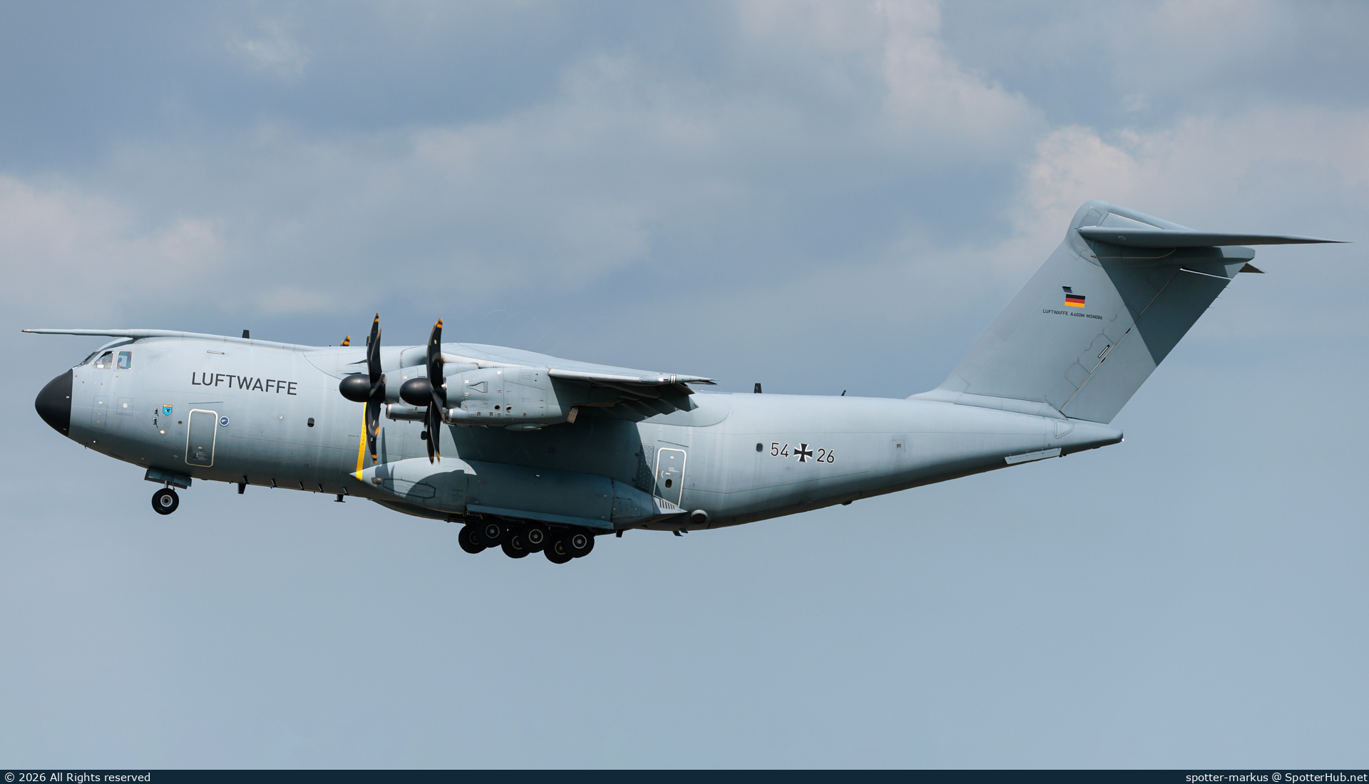 Photo of 54+26 - Airbus A400M Atlas operated by German Air Force