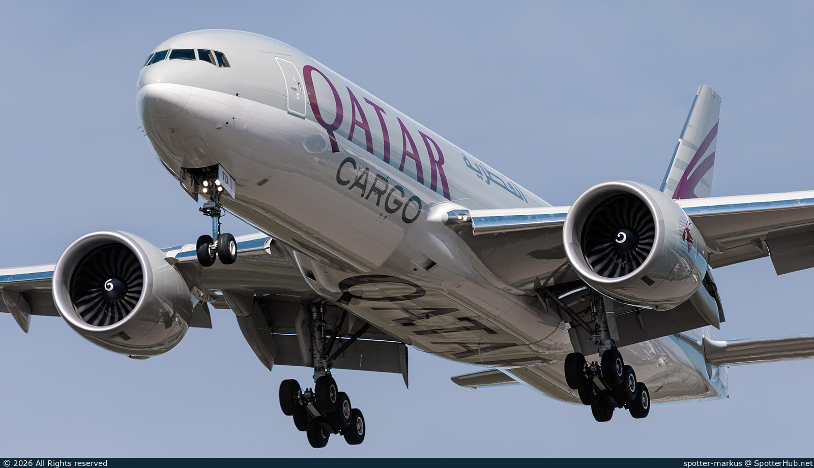 Photo of A7-BTD - Boeing 777-F operated by Qatar Airways Cargo
