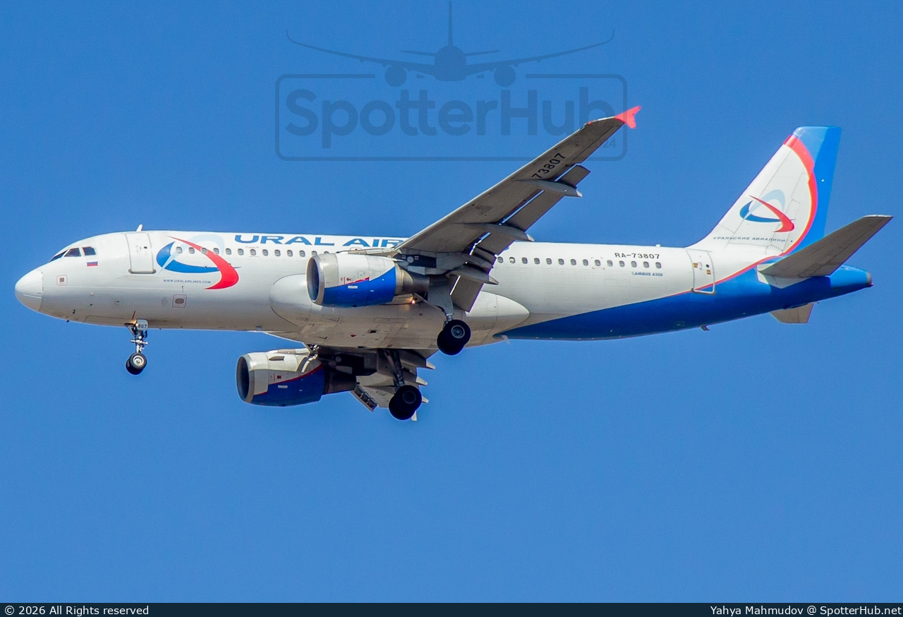 Photo of RA-73807 - Airbus A320-214 operated by Ural Airlines
