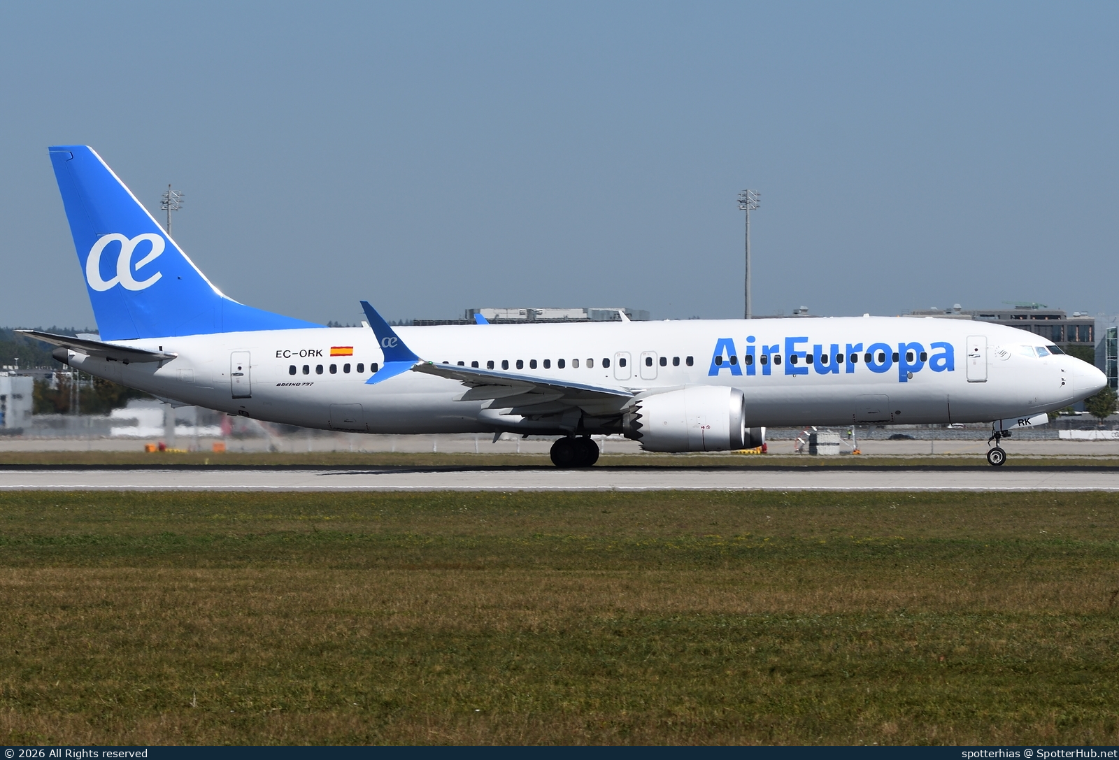 Photo of EC-ORK - Boeing 737 MAX 8 operated by Air Europa