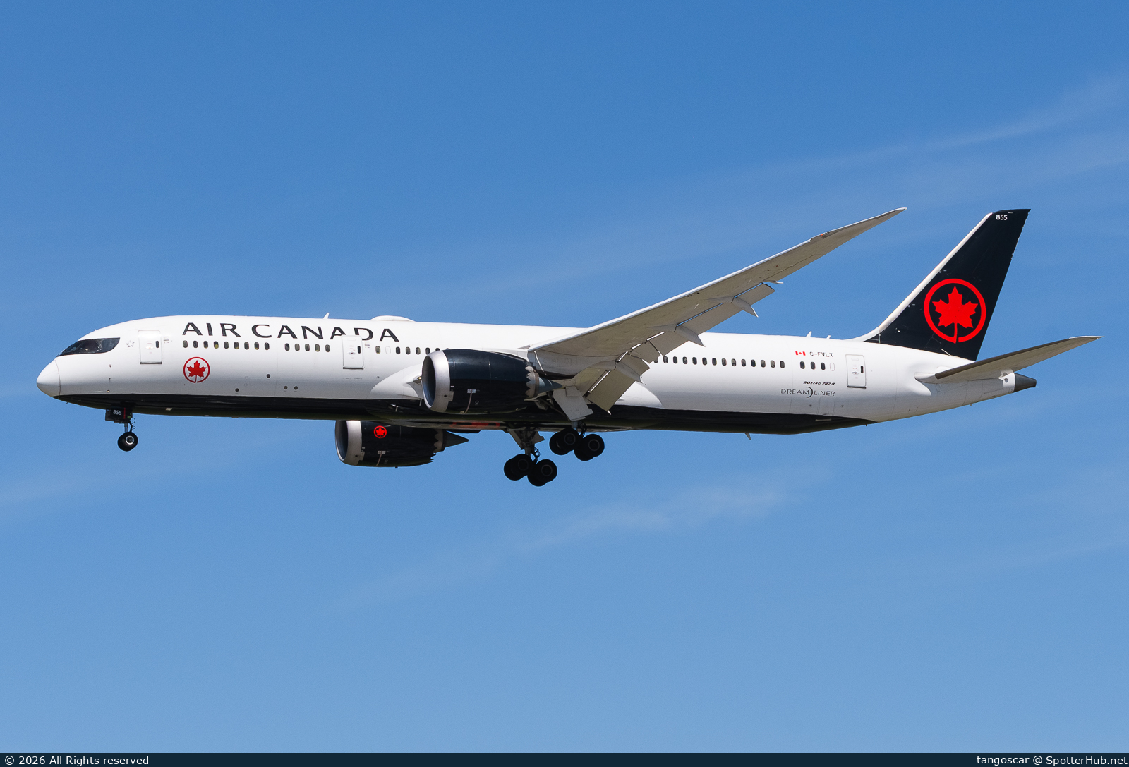 Photo of C-FVLX - Boeing 787-9 Dreamliner operated by Air Canada