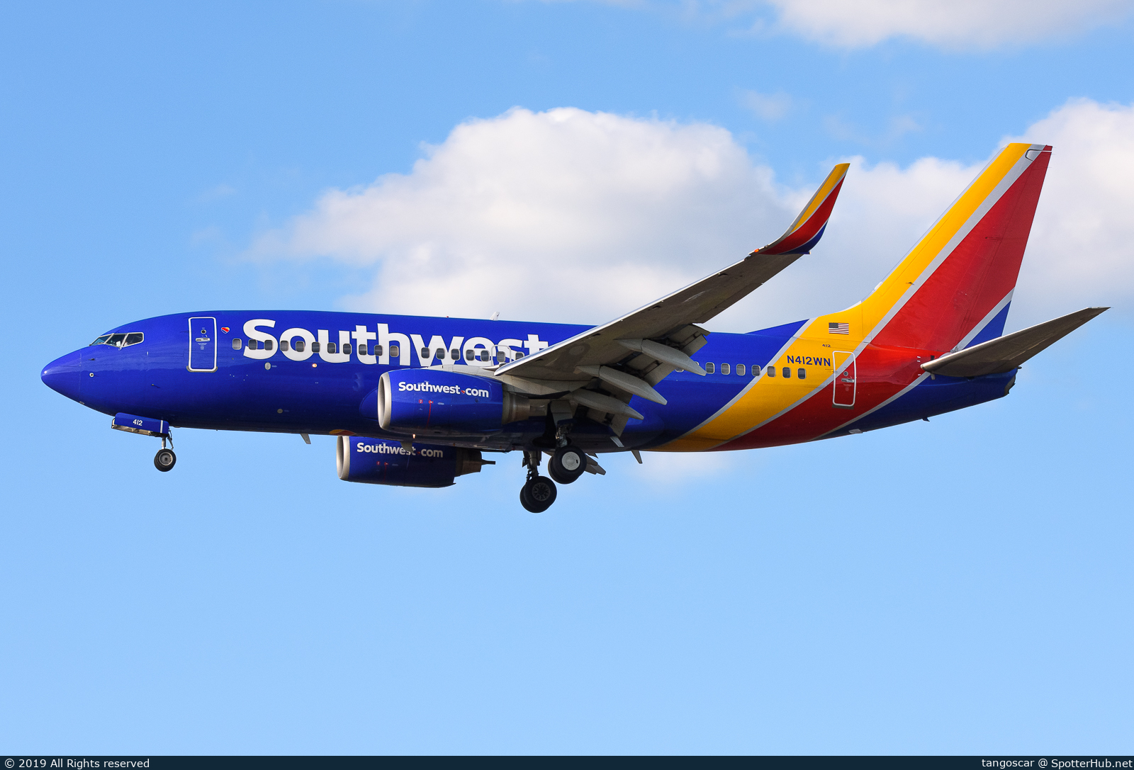 Photo of N412WN - Boeing 737-7H4 at International