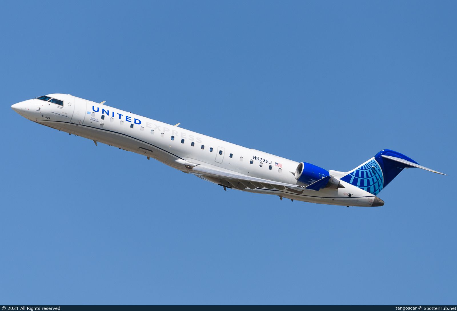 Photo of N523GJ - Bombardier CRJ-550 operated by United Express (opb GoJet Airlines)