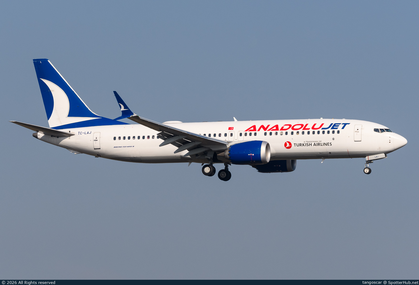 Photo of TC-LAJ - Boeing 737 MAX 8 operated by AnadoluJet