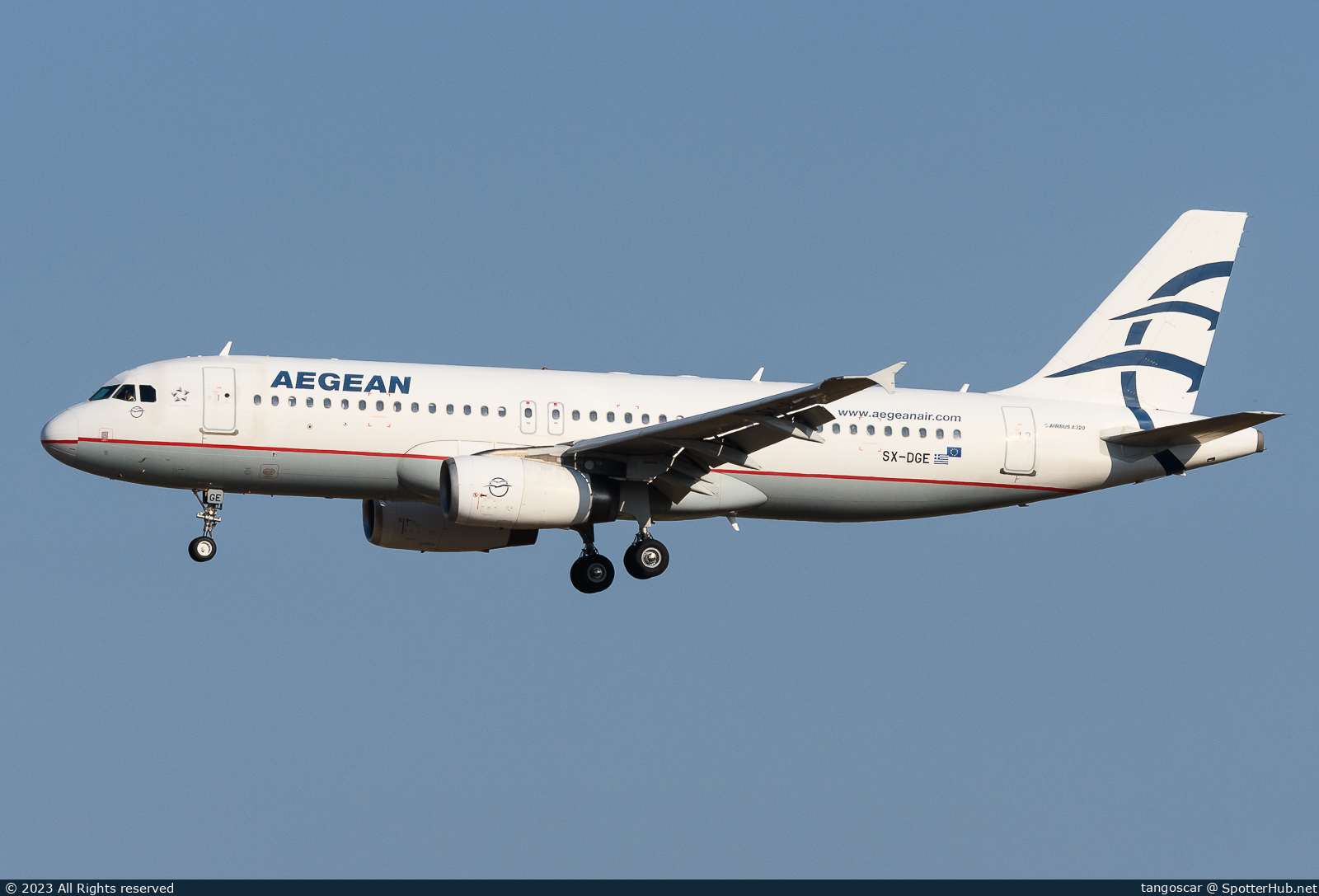 Photo of SX-DGE - Airbus A320-232 operated by Aegean Airlines