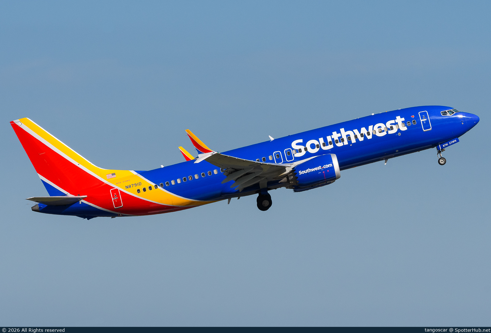 Photo of N8791D - Boeing 737 MAX 8 operated by Southwest Airlines