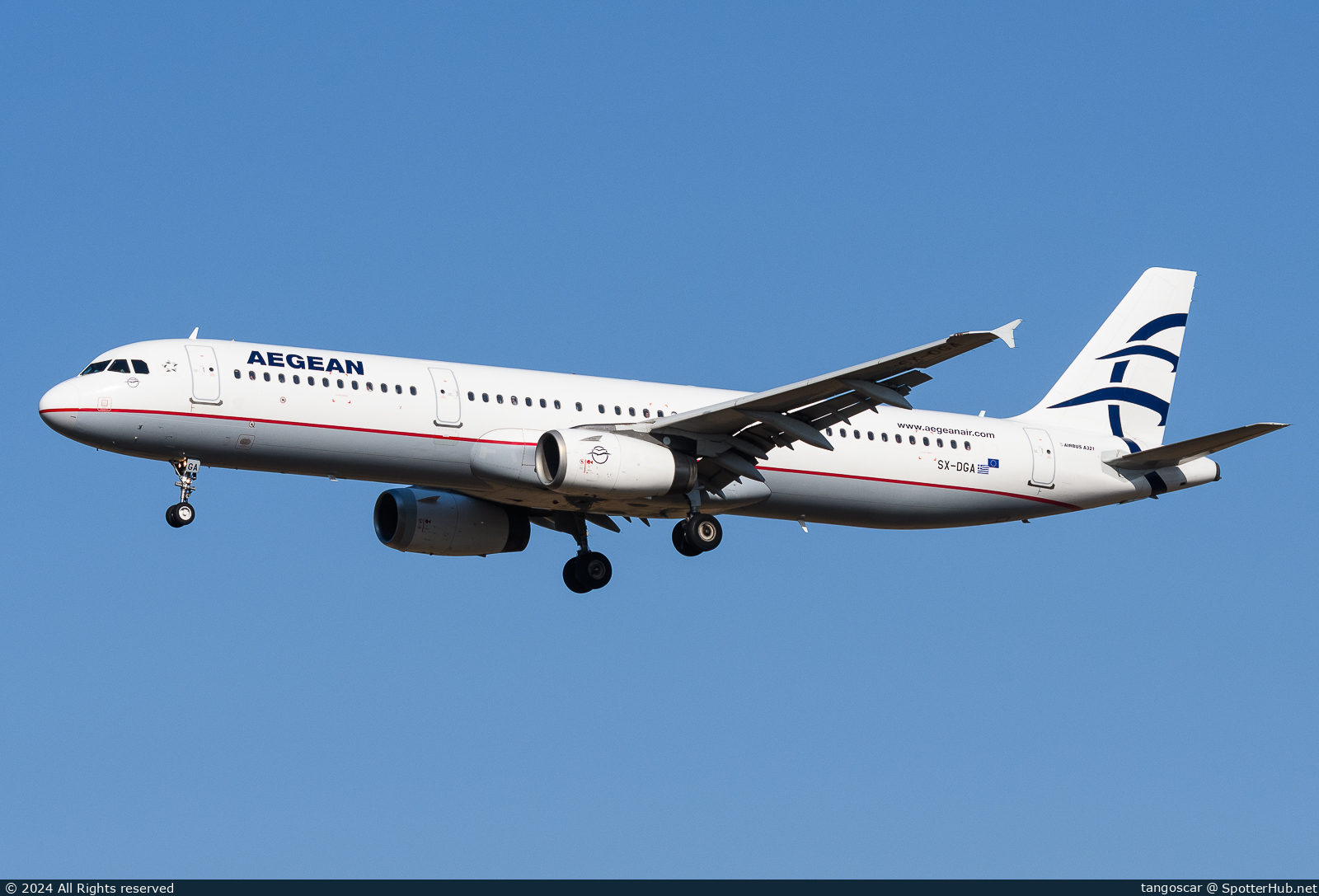 Photo of SX-DGA - Airbus A321-231 operated by Aegean Airlines