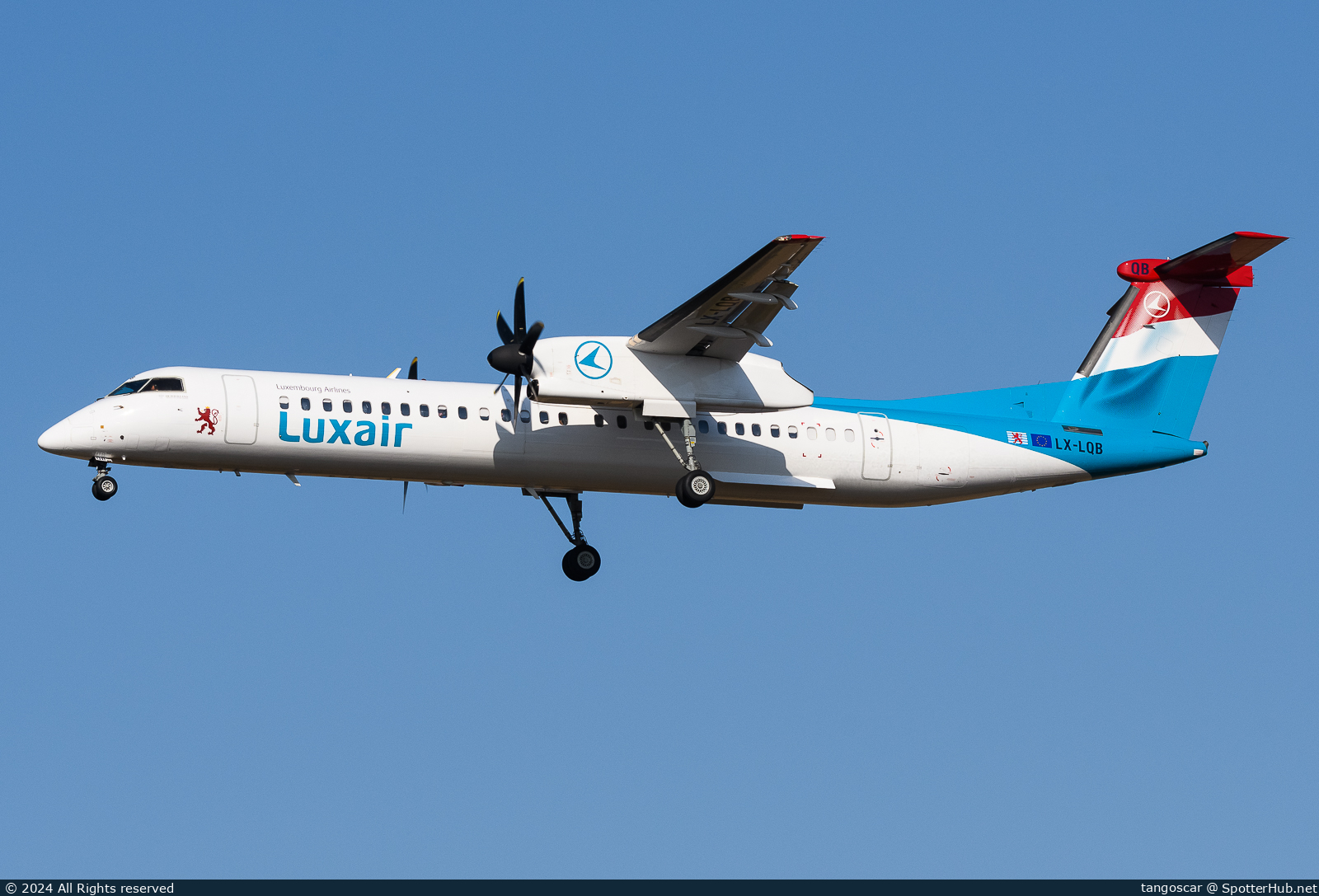 Photo of LX-LQB - Bombardier DHC-8-402 Dash 8 Q400 operated by Luxair