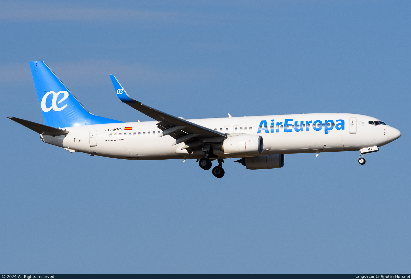 Photo of EC-MVY - Boeing 737-85P operated by Air Europa