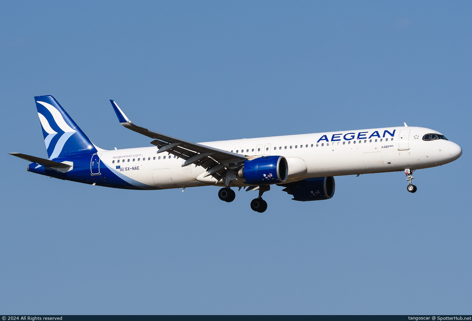 Photo of SX-NAE - Airbus A321-271NX operated by Aegean Airlines