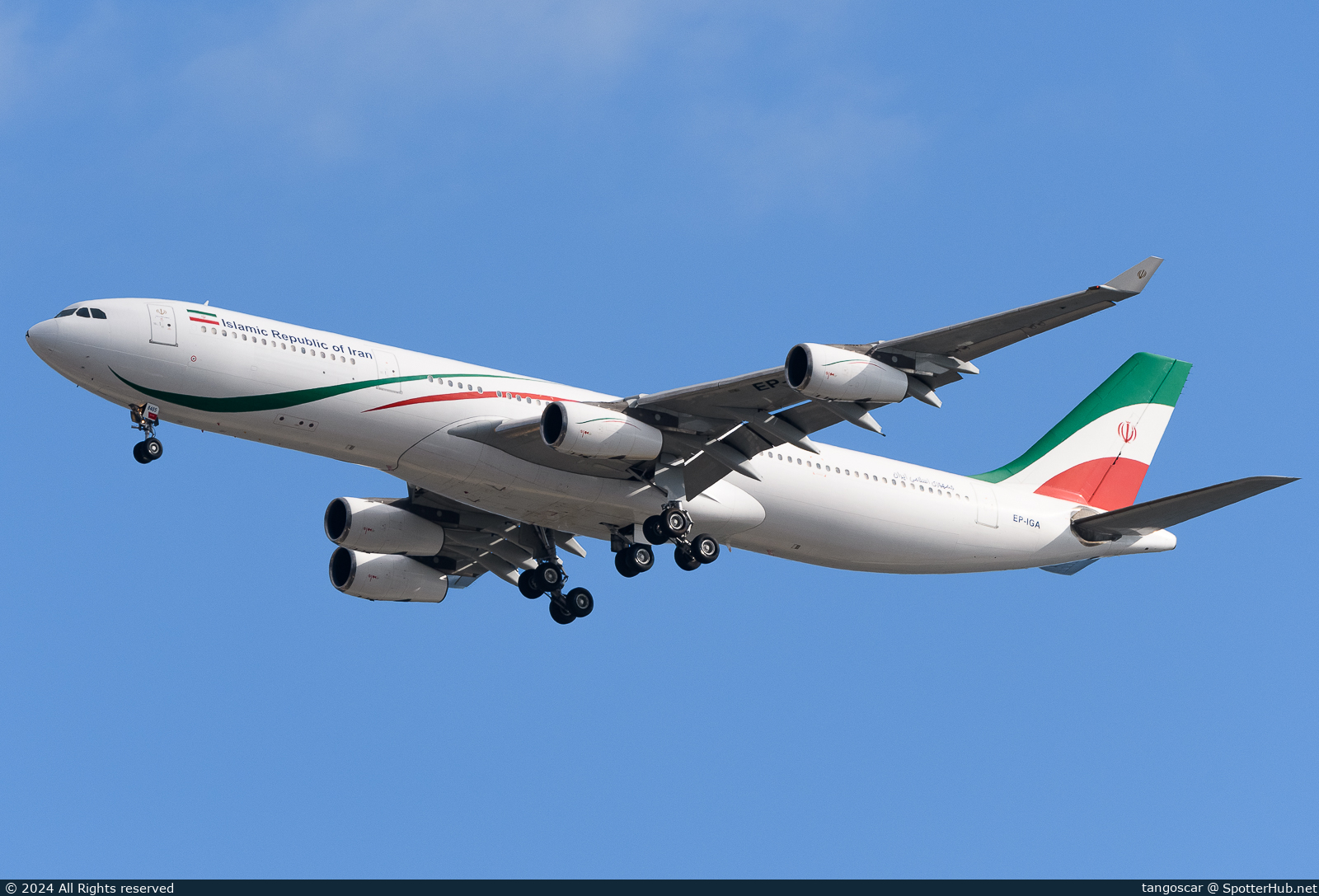 Photo of EP-IGA - Airbus A340-313 operated by Government of Islamic Republic of Iran