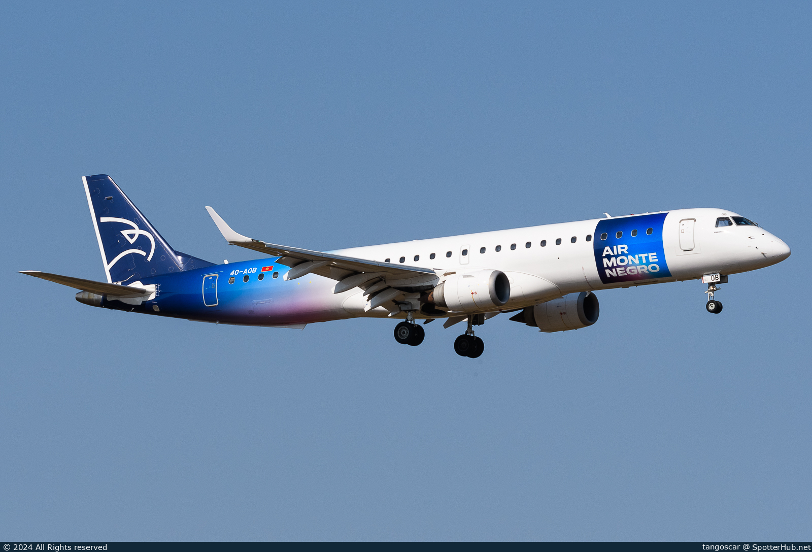 Photo of 4O-AOB - Embraer ERJ-195LR operated by Air Montenegro