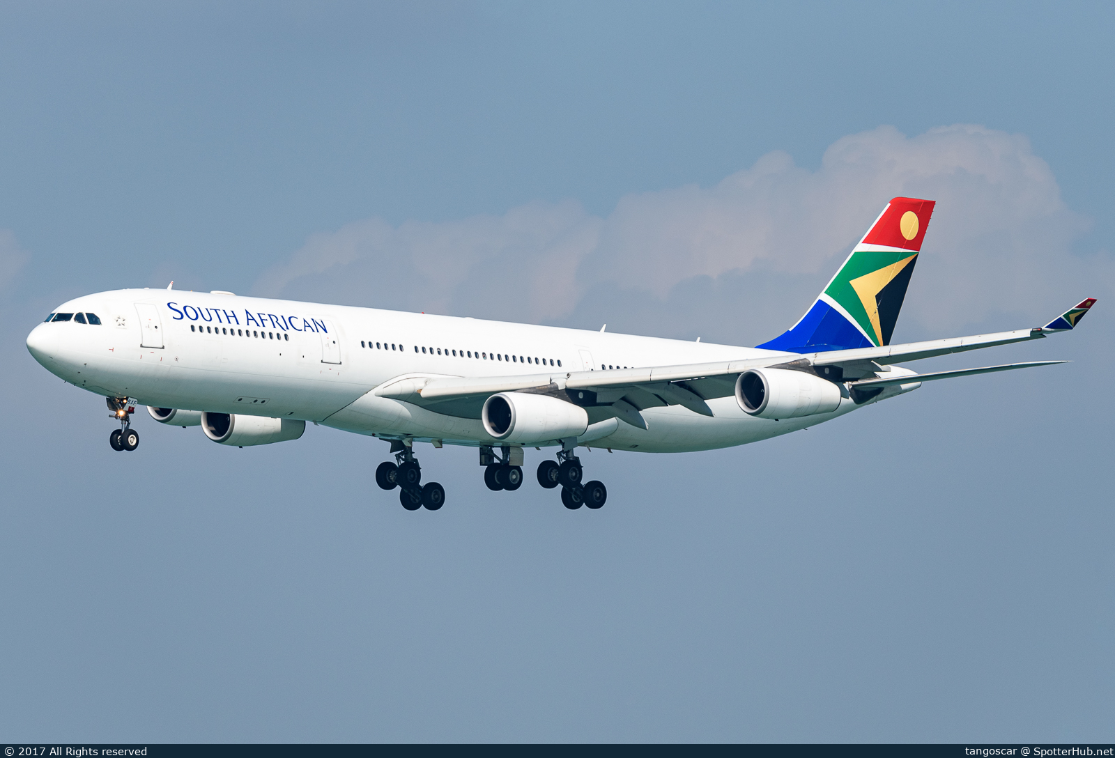 Photo of ZS-SXF - Airbus A340-313 operated by South African Airways