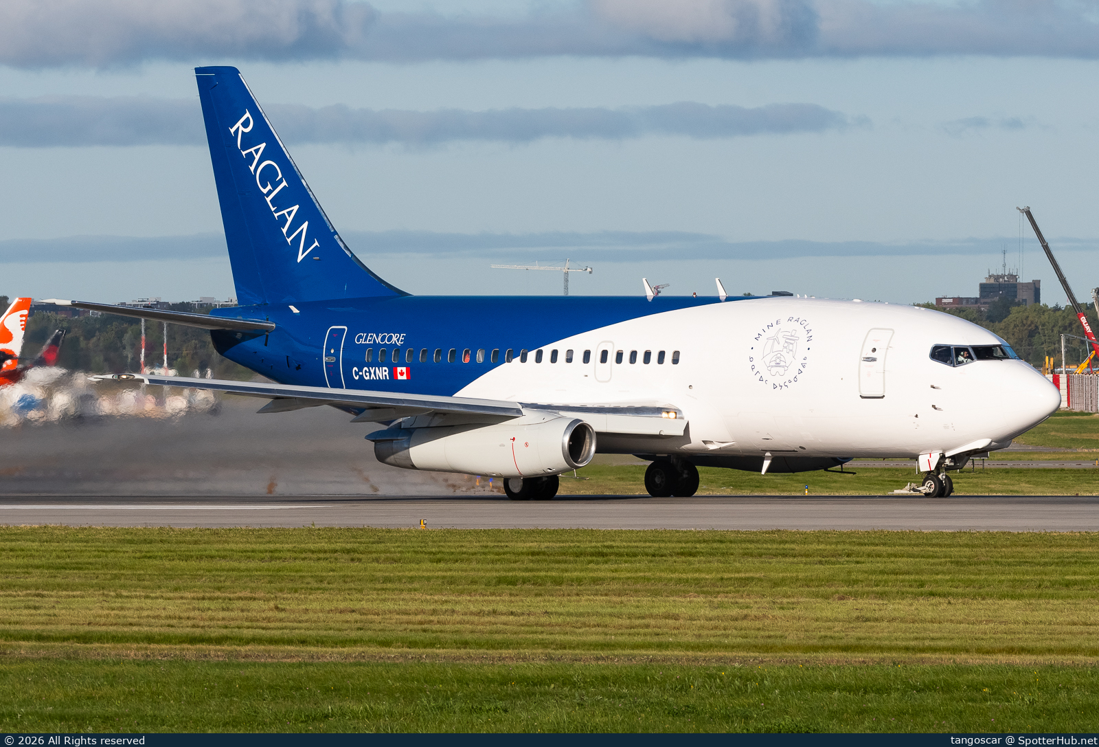 Photo of C-GXNR - Boeing 737-2S2C(Adv) operated by Glencore Canada Corp.