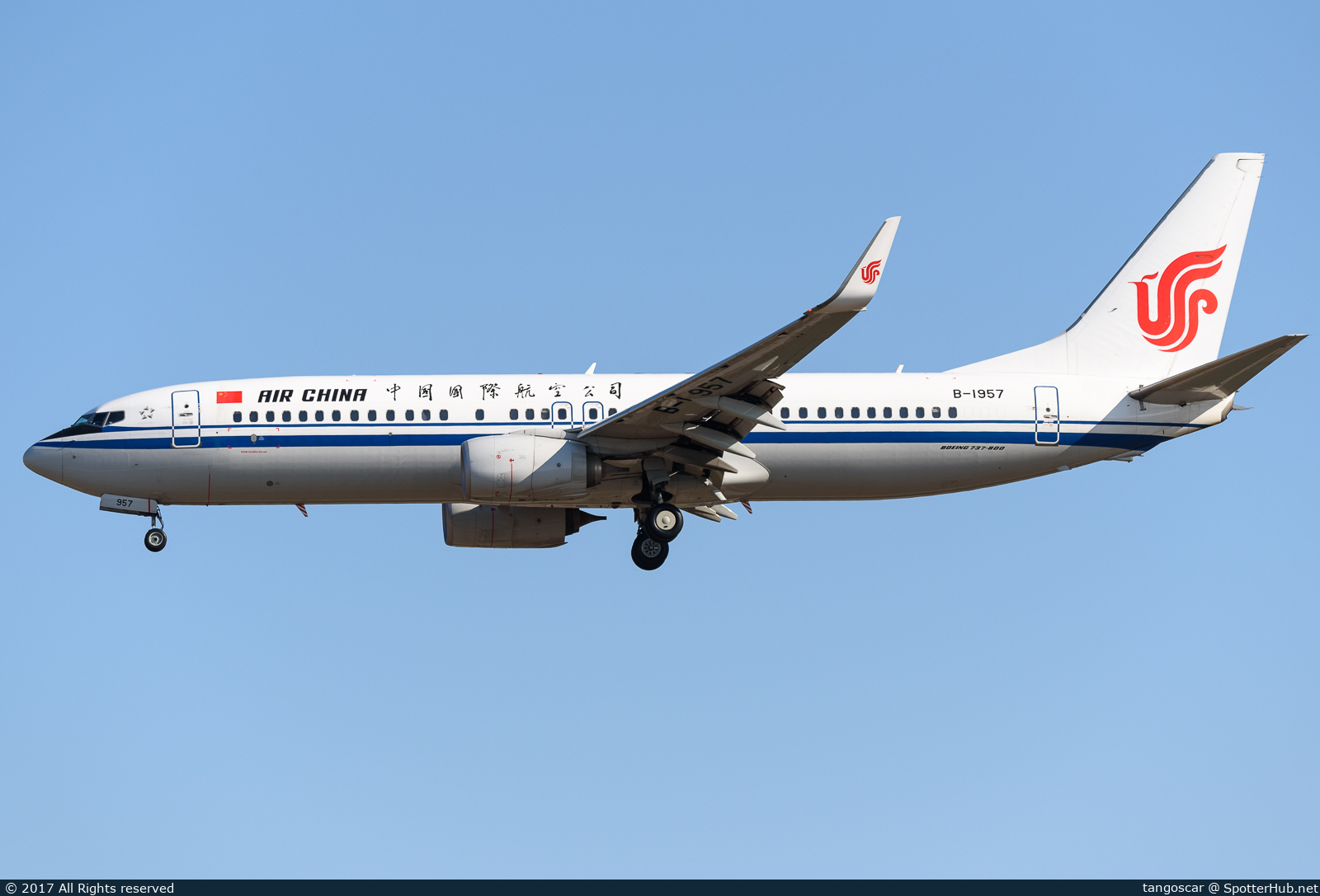 Photo of B-1957 - Boeing 737-89L operated by Air China