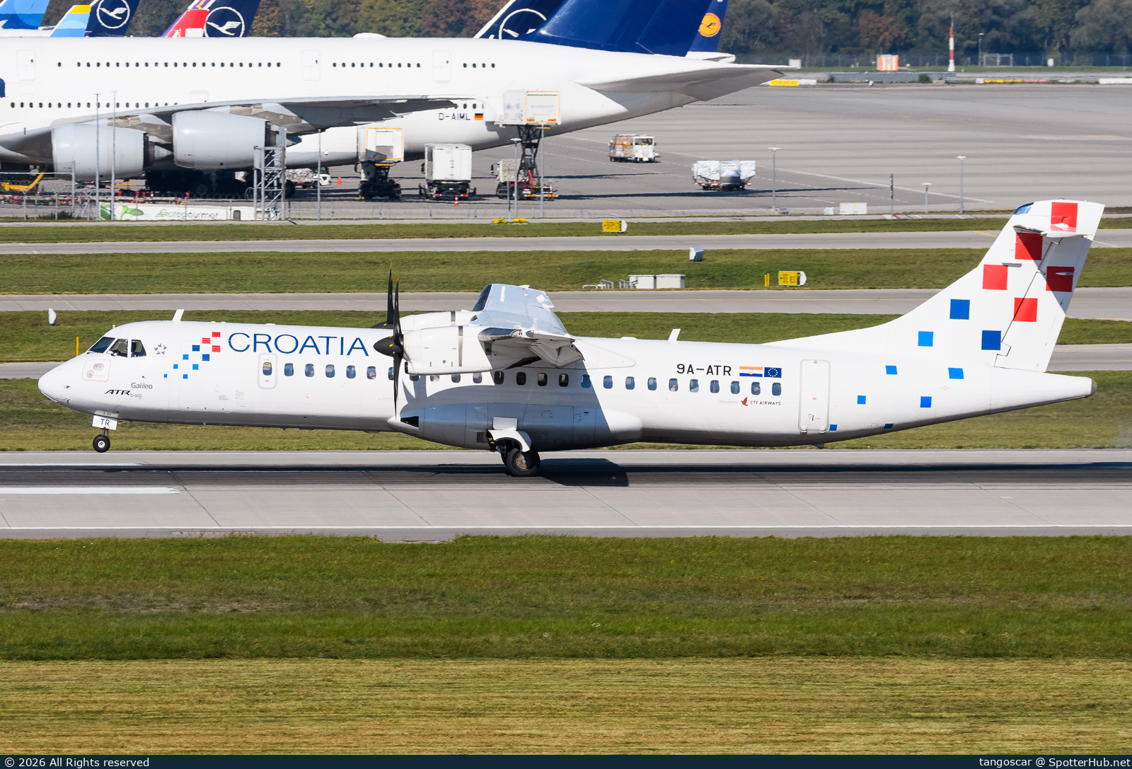 Photo of 9A-ATR - ATR 72-600 operated by Croatia Airlines (opb ETF Airways)