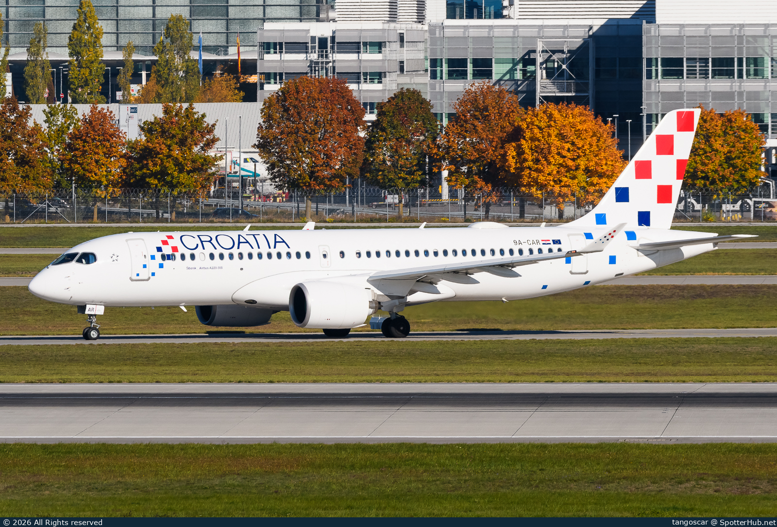 Photo of 9A-CAR - Airbus A220-300 operated by Croatia Airlines