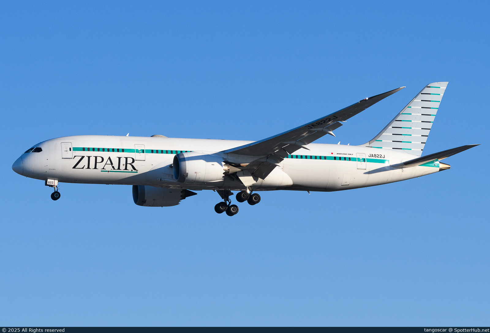 Photo of JA822J - Boeing 787-8 Dreamliner operated by Zipair