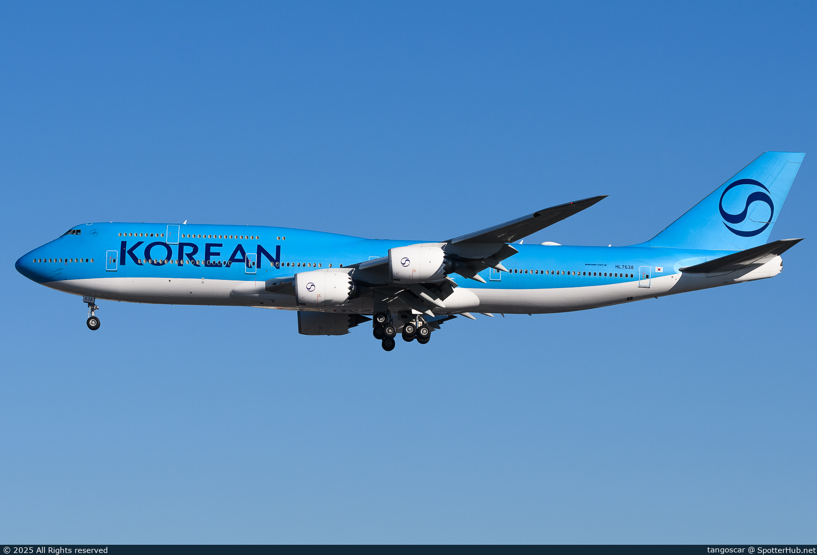 Photo of HL7638 - Boeing 747-8B5 operated by Korean Air