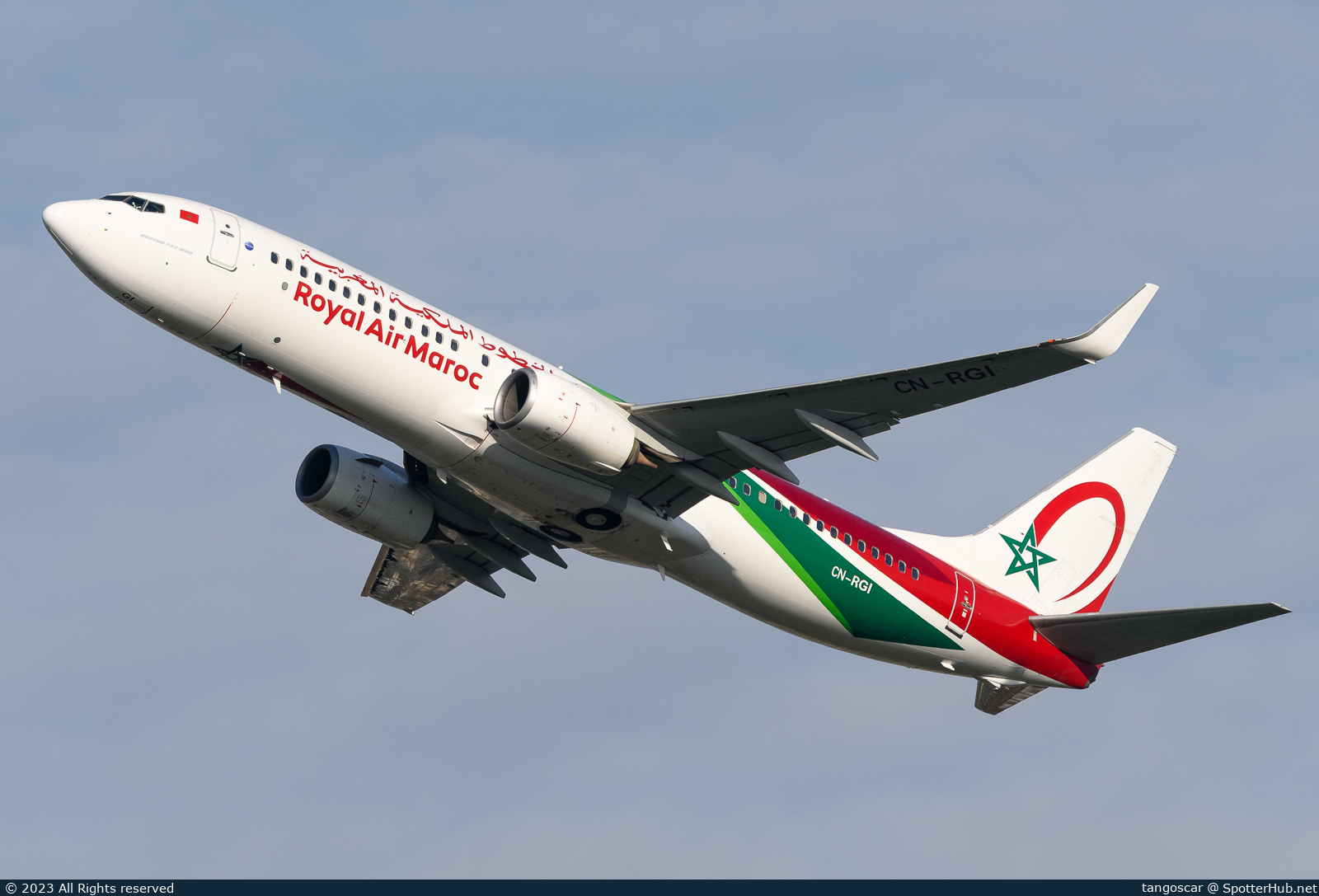 Photo of CN-RGI - Boeing 737-86N operated by Royal Air Maroc