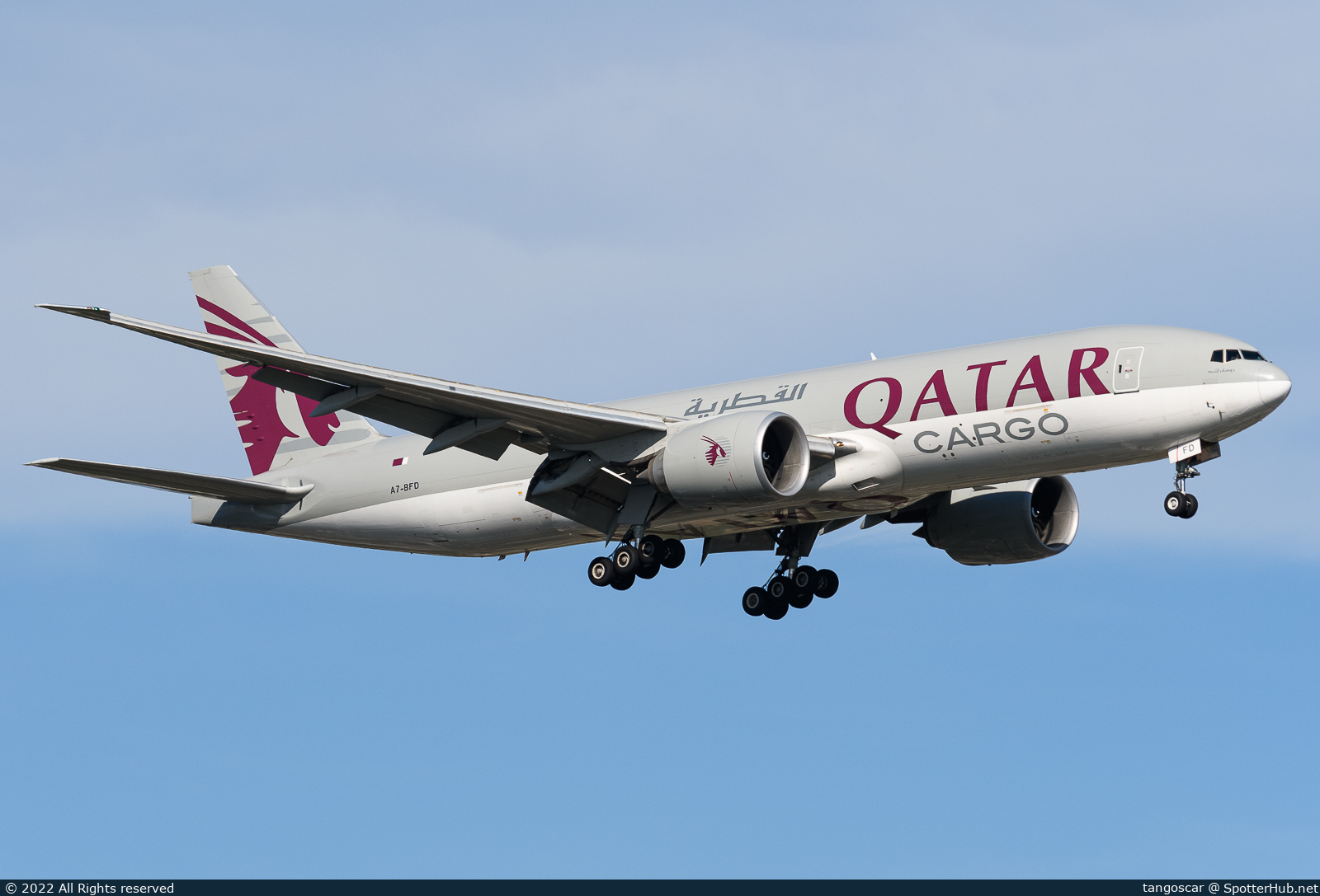 Photo of A7-BFD - Boeing 777-FDZ operated by Qatar Airways Cargo