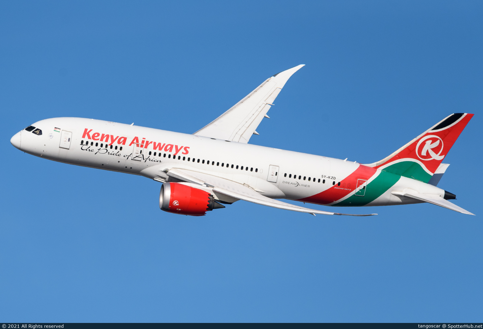 Photo of 5Y-KZD - Boeing 787-8 Dreamliner operated by Kenya Airways